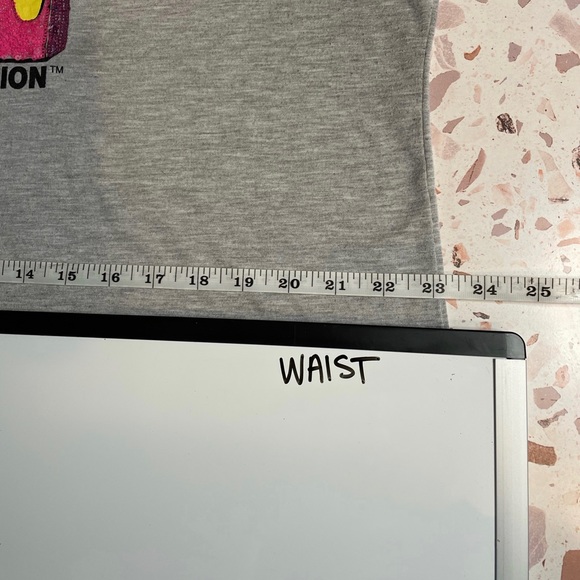 Gray Short Sleeve MTV Plus Size Tee Shirt 3X Pink Sequin Design - Picture 6 of 8